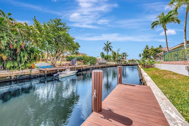 dock with a water view