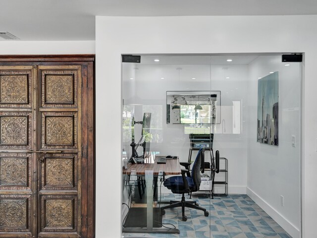 2708 NW 26th Cir, Boca Raton, FL 33431 - office with tile patterned floors and baseboards