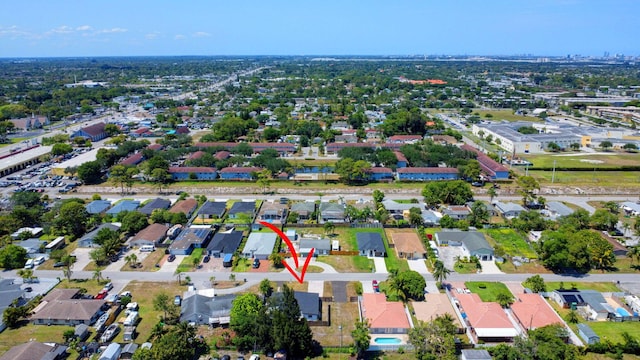 aerial view of property's location