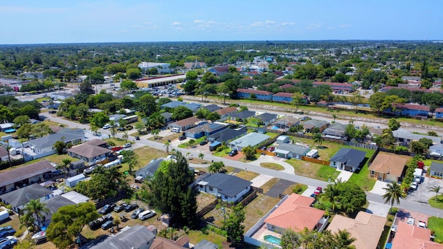 aerial view of residential area