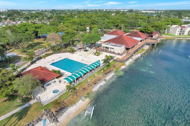 113 Lake Emerald Dr Unit 409, Oakland Park, FL 33309 - bird's eye view of a large body of water and a pool area