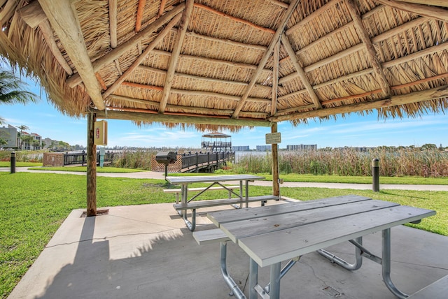 113 Lake Emerald Dr Unit 409, Oakland Park, FL 33309 - view of home's community with a gazebo and a lawn