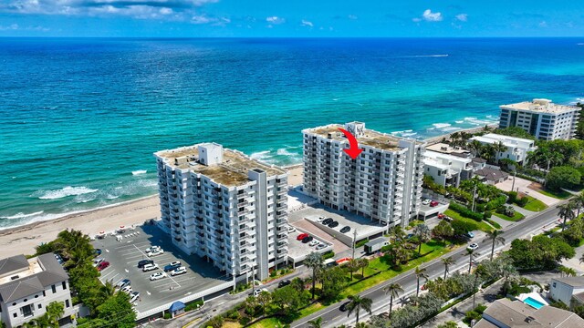 water view featuring nearby beach