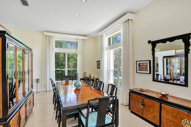 19262 Redberry Ct, Boca Raton, FL 33498 - dining room with light tile patterned floors and recessed lighting