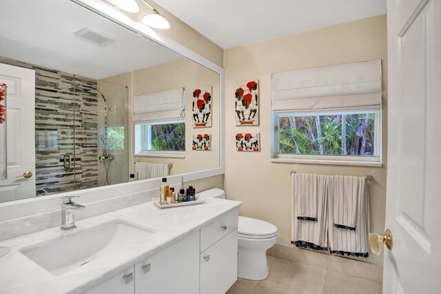 19262 Redberry Ct, Boca Raton, FL 33498 - full bathroom with tile patterned floors, a shower stall, radiator, and toilet