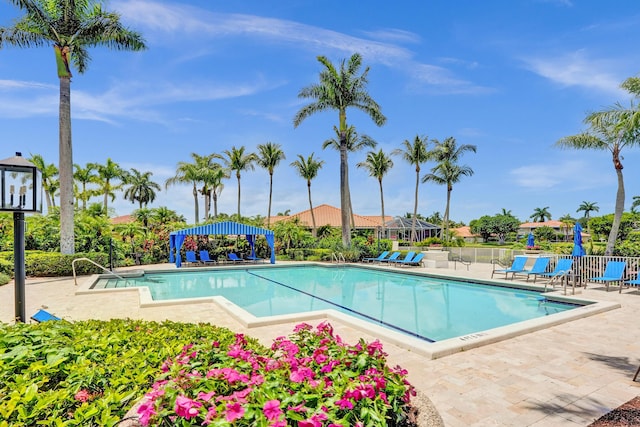 19262 Redberry Ct, Boca Raton, FL 33498 - community pool with a patio area
