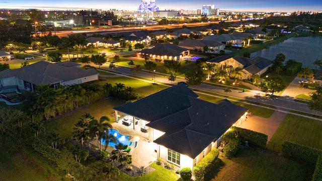 5351 N Sterling Ranch Cir, Davie, FL 33314 - aerial view of residential area featuring a pool