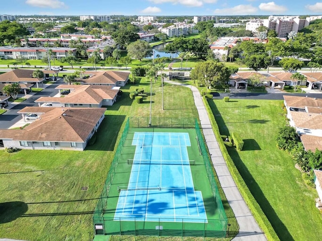 bird's eye view of a nearby body of water