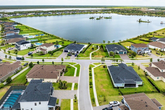 962 Castaway Ct, Loxahatchee, FL 33470 - aerial view of residential area with a large body of water