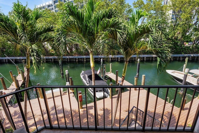 4401 N Ocean Blvd Unit 12, Boca Raton, FL 33431 - water view featuring a boat dock and boat lift