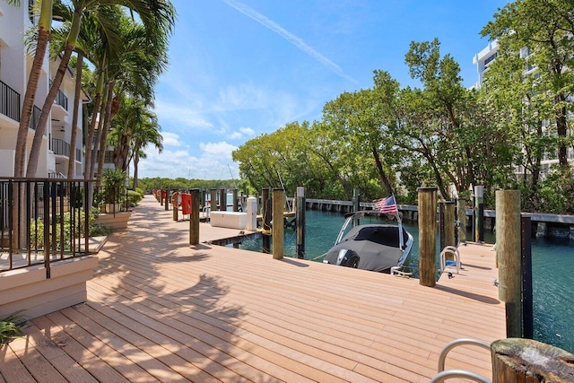 4401 N Ocean Blvd Unit 12, Boca Raton, FL 33431 - dock area with a water view