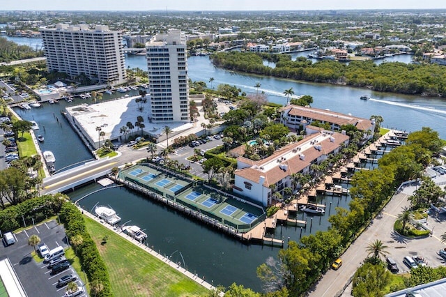4401 N Ocean Blvd Unit 12, Boca Raton, FL 33431 - aerial view of property and surrounding area with a nearby body of water and nearby urban area