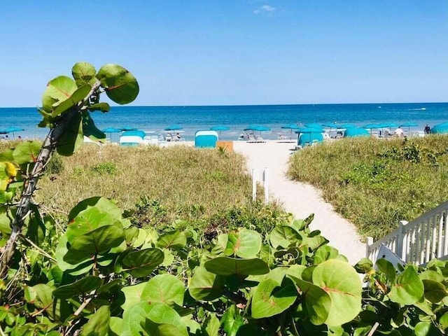 4401 N Ocean Blvd Unit 12, Boca Raton, FL 33431 - water view featuring nearby beach