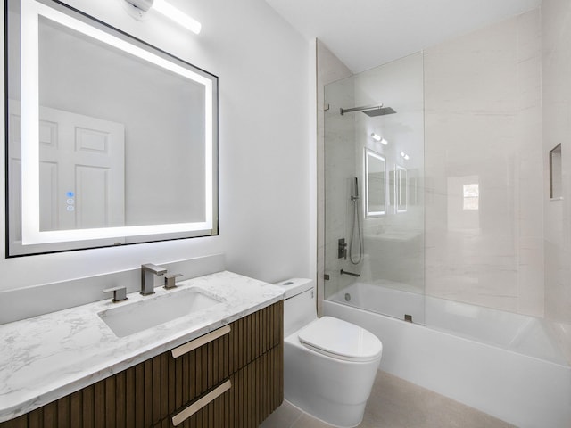 7285 Via Luria, Lake Worth, FL 33467 - full bath with toilet, vanity, and bathtub / shower combination