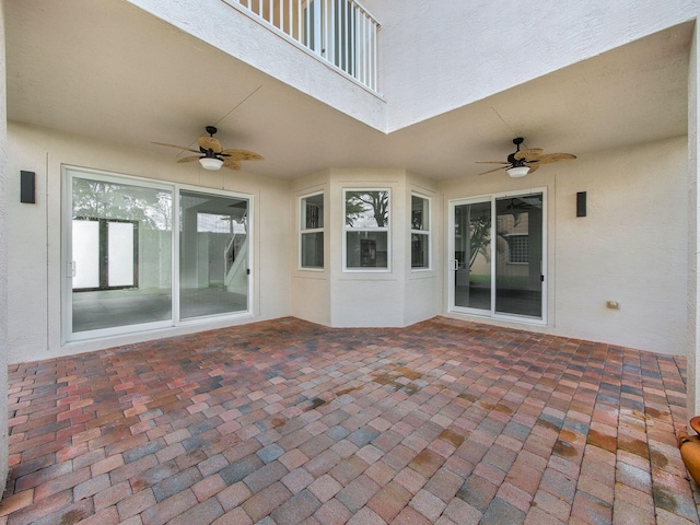 7285 Via Luria, Lake Worth, FL 33467 - view of patio / terrace with ceiling fan
