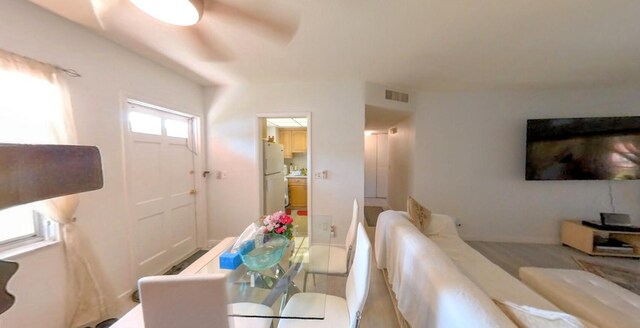 view of dining area