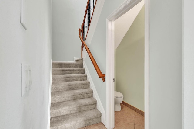 1500 Mariner Bay Blvd Unit 1500, Fort Pierce, FL 34949 - stairway featuring tile patterned flooring and baseboards