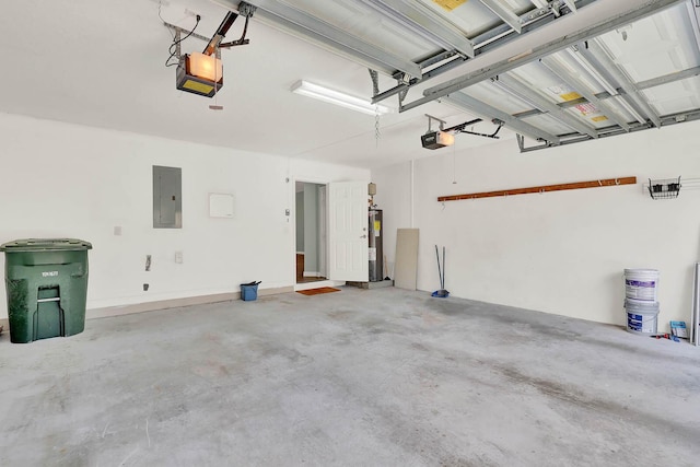 1500 Mariner Bay Blvd Unit 1500, Fort Pierce, FL 34949 - garage featuring electric water heater, a garage door opener, and electric panel