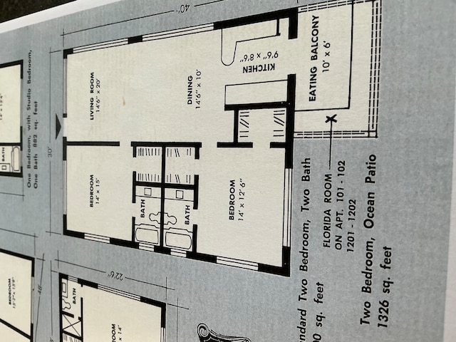 1470 S Ocean Blvd Unit 1201, Lauderdale By The Sea, FL 33062 - floor plan / room layout