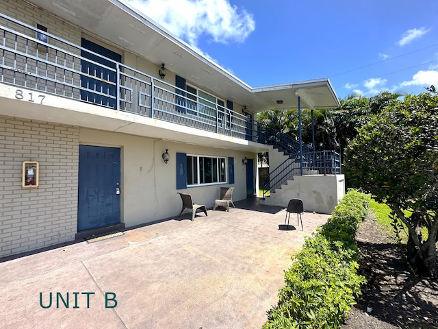 817 Lighthouse Dr Unit A, B, C, D, North Palm Beach, FL 33408 - view of patio featuring stairway