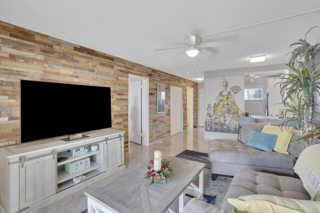 2724 N Garden Dr Unit 302, Lake Worth, FL 33461 - hallway with light marble finish floors, baseboards, and a textured ceiling