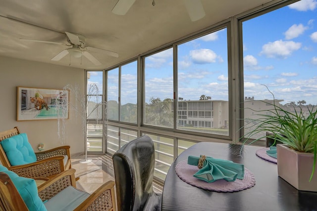 2724 N Garden Dr Unit 302, Lake Worth, FL 33461 - sunroom with a wall of windows