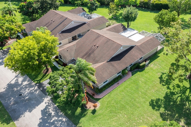 view from above of property