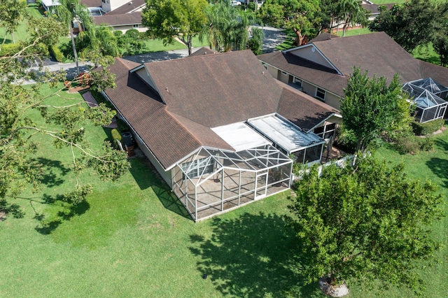 view from above of property