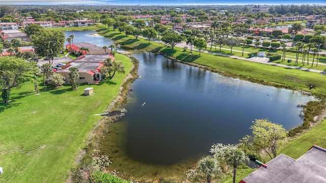 bird's eye view of a nearby body of water