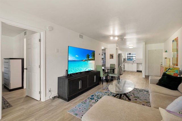 320 Norwood Ter Unit N114, Boca Raton, FL 33431 - living room with light wood-type flooring