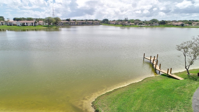 320 Norwood Ter Unit N114, Boca Raton, FL 33431 - dock area featuring a water view