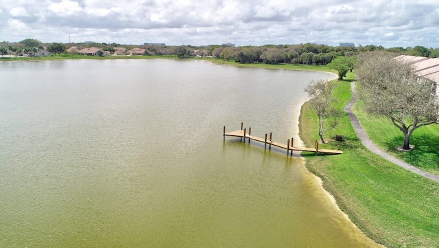 320 Norwood Ter Unit N114, Boca Raton, FL 33431 - water view featuring a boat dock