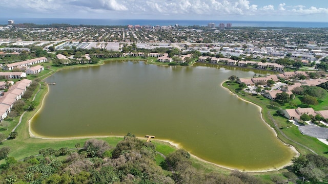 320 Norwood Ter Unit N114, Boca Raton, FL 33431 - view of property location with a large body of water and nearby suburban area