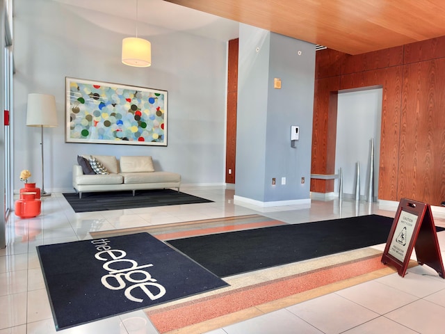 300 S Australian Ave Unit 801, West Palm Beach, FL 33401 - common area featuring wood walls