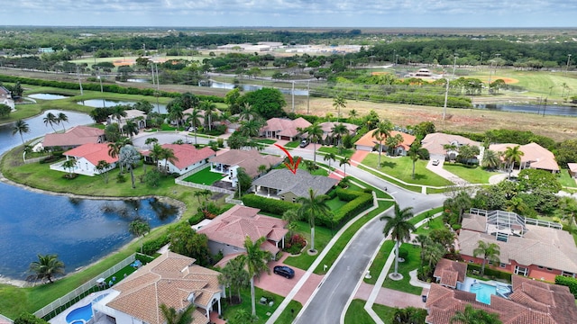 19236 Bay Leaf Ct, Boca Raton, FL 33498 - aerial view of residential area featuring a large body of water
