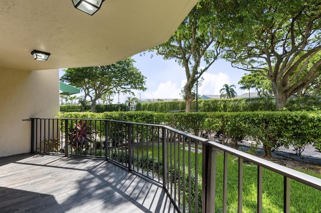 view of balcony
