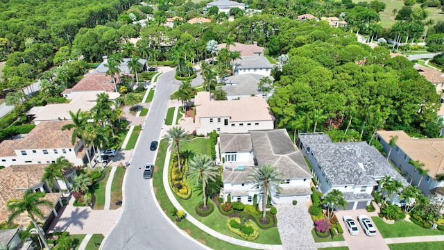 aerial perspective of suburban area