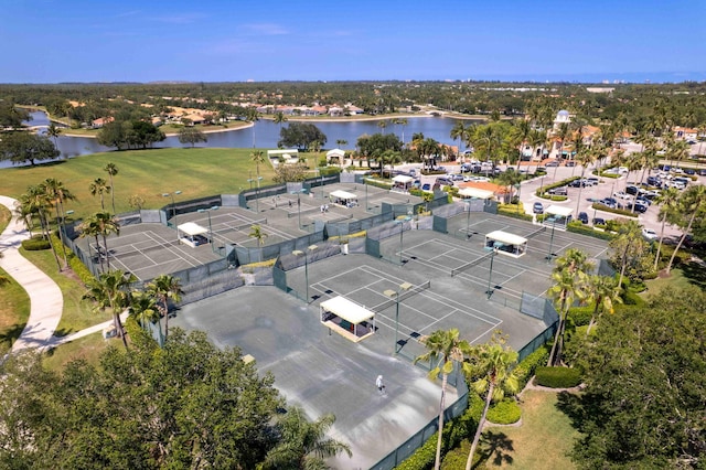 bird's eye view of a nearby body of water