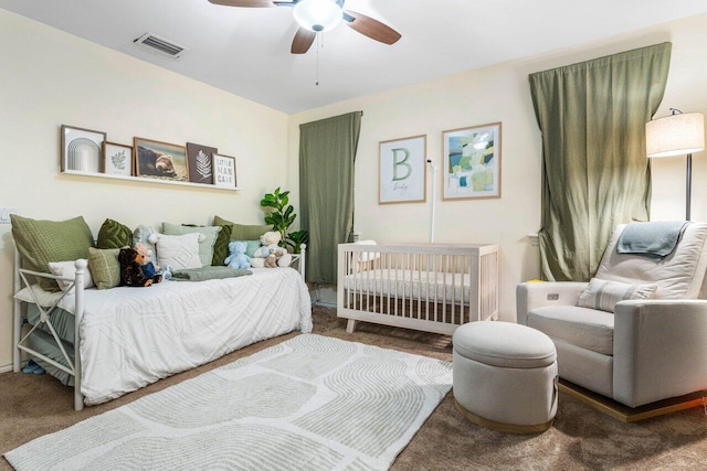 507 SW 17th St, Fort Lauderdale, FL 33315 - carpeted bedroom featuring a ceiling fan and baseboards