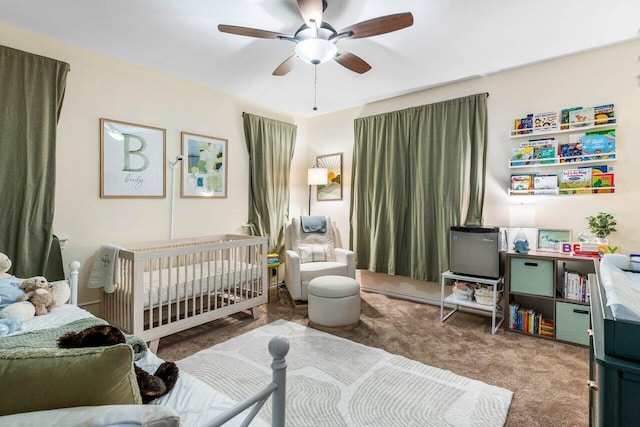507 SW 17th St, Fort Lauderdale, FL 33315 - bedroom featuring carpet floors and ceiling fan