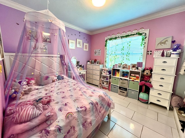 1119 S Ridge St, Lake Worth, FL 33460 - bedroom featuring crown molding and tile patterned flooring