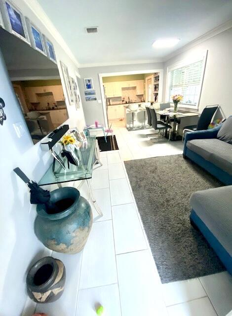 1119 S Ridge St, Lake Worth, FL 33460 - living room featuring ornamental molding
