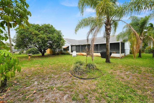 1402 SE Buckingham Ter, Port Saint Lucie, FL 34952 - view of yard with a sunroom