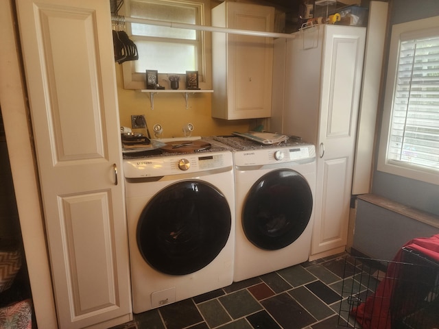 832 N D St, Lake Worth Beach, FL 33460 - laundry area with washer and dryer and cabinet space