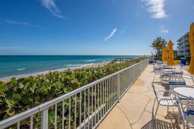 3230 S Ocean Blvd Unit D511, Palm Beach, FL 33480 - balcony featuring view of water and beach