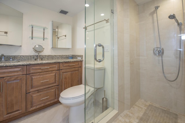 3230 S Ocean Blvd Unit D511, Palm Beach, FL 33480 - full bath with a shower stall, toilet, and vanity