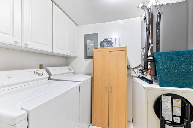 302 Knotty Pine Cir Unit D-1, Greenacres, FL 33463 - clothes washing area with washer and dryer, cabinet space, and electric panel