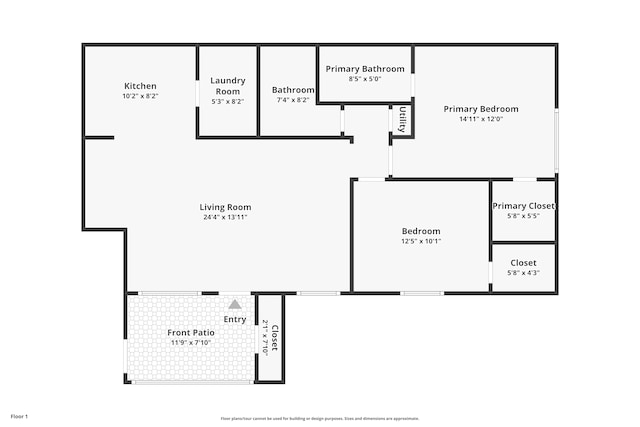 302 Knotty Pine Cir Unit D-1, Greenacres, FL 33463 - property floor plan