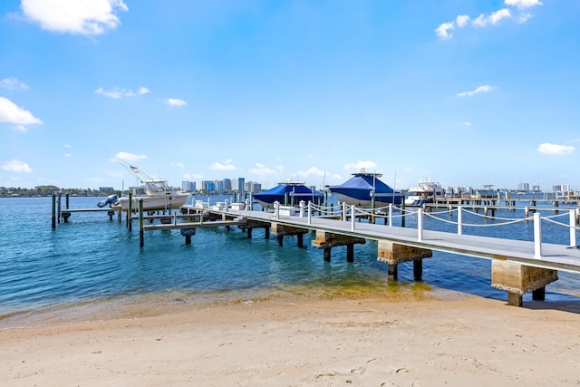 250 Bradley Pl Unit 408, Palm Beach, FL 33480 - dock area with boat lift and a water view