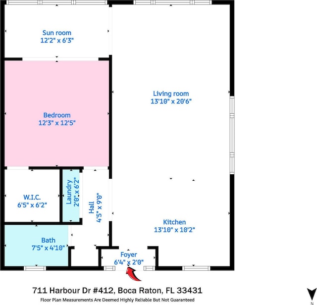 711 NE Harbour Ter Unit 4120, Boca Raton, FL 33431 - property floor plan
